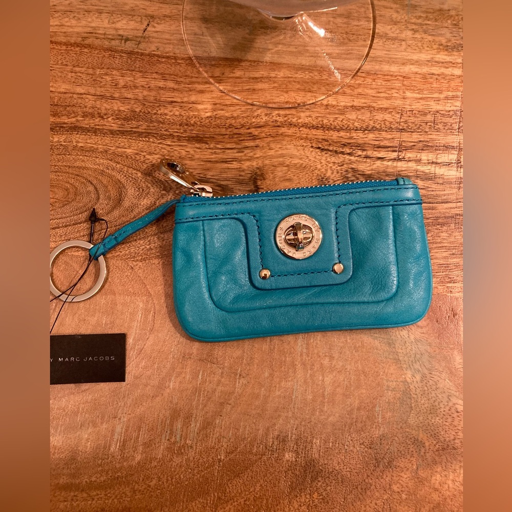 Marc Jacobs Turquoise Blue Coin Pouch NWT